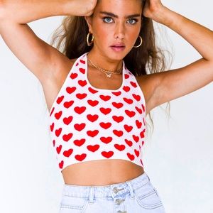 Princess Polly, M/L, red and white